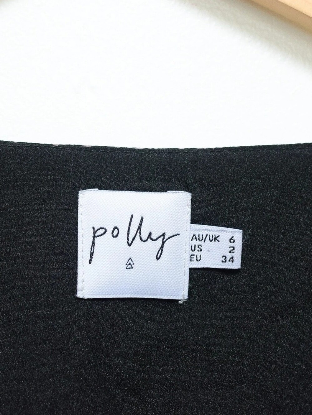 Princess Polly Zander Dark Floral Smocked Waist Peplum Top Cropped Sz XS Fairy - Picture 5 of 5
